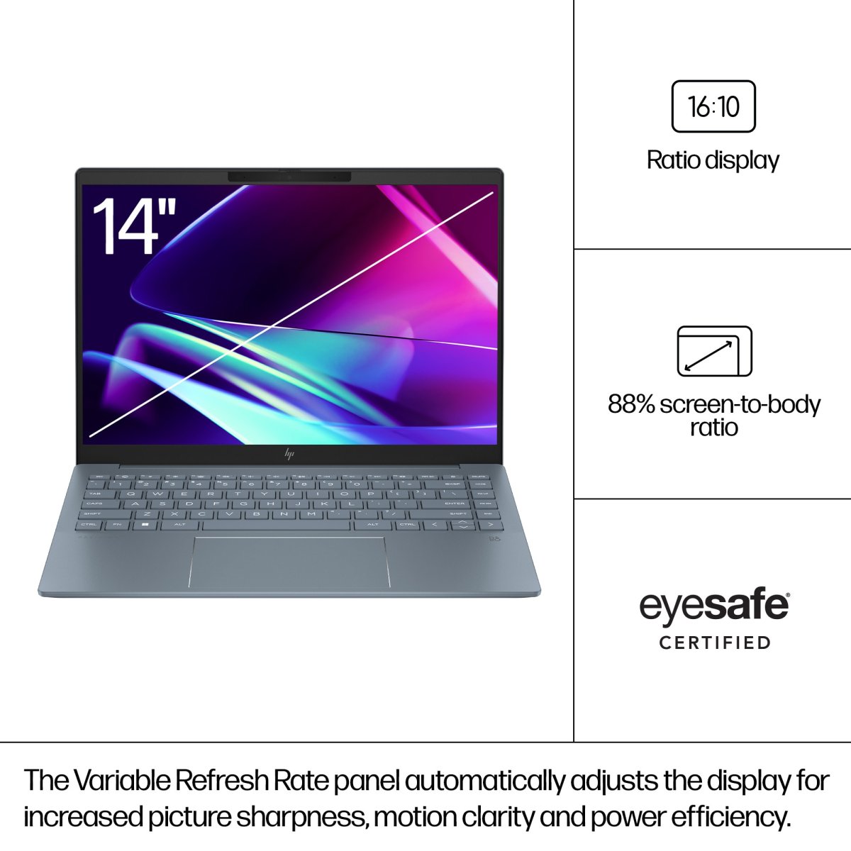HP Pavilion Plus 14-ew1006na Intel Core Ultra 5 125H Laptop 35.6 cm (14") WQXGA 16 GB LPDDR5x-SDRAM 512 GB SSD Wi-Fi 6E (802.11ax) Windows 11 Home AI PC Silver - Image 4