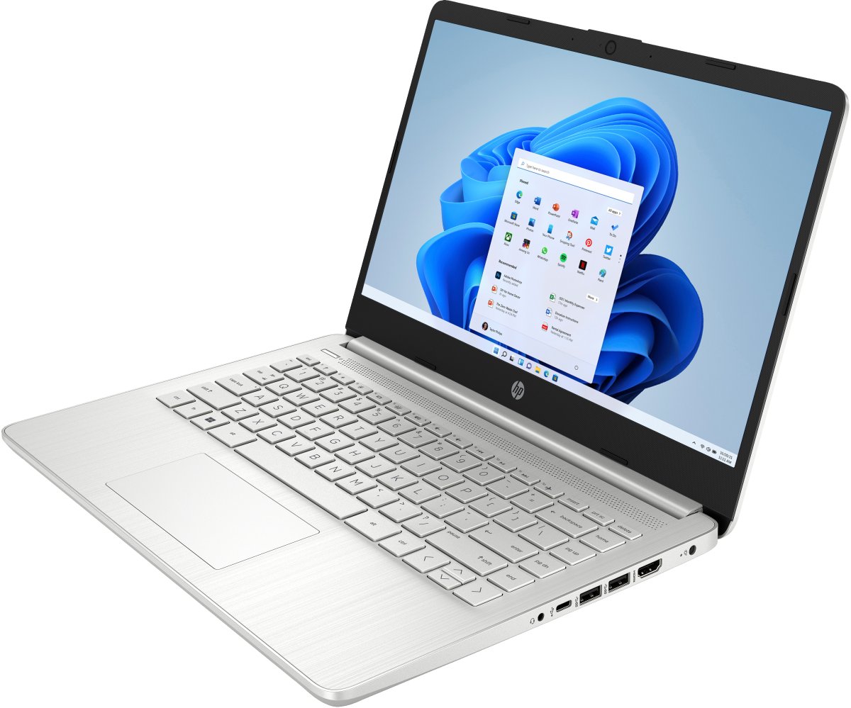 HP 14s-fq1000na AMD Ryzen™ 5 5500U Laptop 35.6 cm (14") Full HD 8 GB DDR4-SDRAM 256 GB SSD Wi-Fi 5 (802.11ac) Windows 11 Home Silver - Image 2