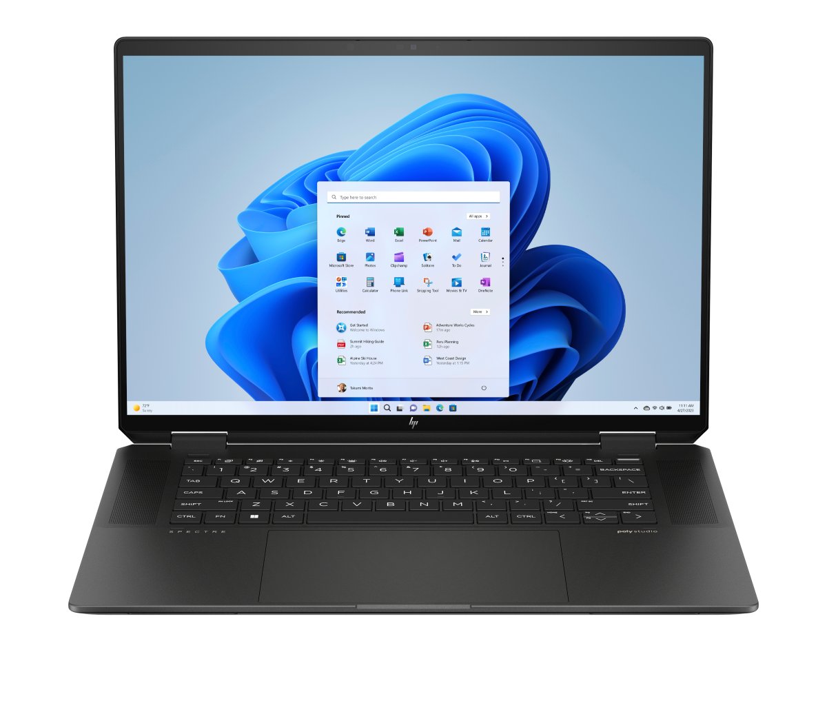HP Spectre x360 16-aa0001na Intel Core Ultra 7 155H Hybrid (2-in-1) 40.6 cm (16") Touchscreen 3K 16 GB LPDDR5x-SDRAM 1 TB SSD NVIDIA GeForce RTX 4050 Wi-Fi 7 (802.11be) Windows 11 Home AI PC Black