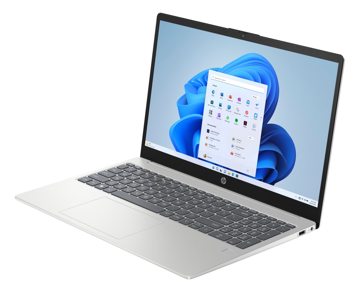 HP 15-fd0050na Intel® Core™ i5 i5-1334U Laptop 39.6 cm (15.6") Full HD 8 GB DDR4-SDRAM 512 GB SSD Wi-Fi 6 (802.11ax) Windows 11 Home Silver - Image 8
