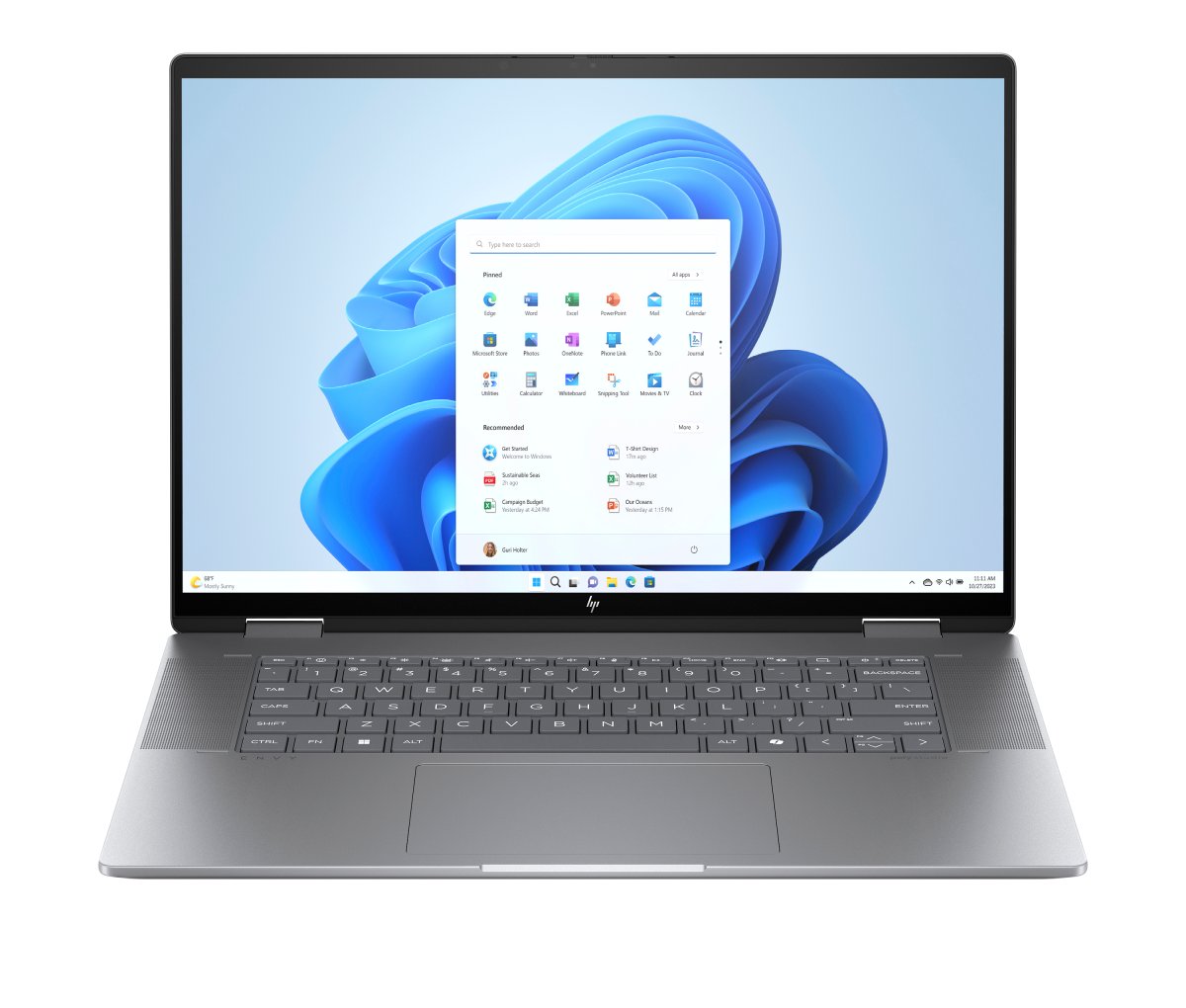 HP ENVY x360 16-ad0005na AMD Ryzen™ 5 8640HS Hybrid (2-in-1) 40.6 cm (16") Touchscreen 2K 8 GB LPDDR5-SDRAM 512 GB SSD Wi-Fi 6E (802.11ax) Windows 11 Home AI PC Silver - Image 2
