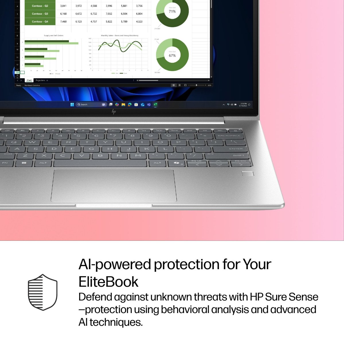 HP EliteBook 6 G1i AI PC Intel Core Ultra 5 225U Laptop 35.6 cm (14") WUXGA 16 GB DDR5-SDRAM 512 GB SSD Wi-Fi 7 (802.11be) Windows 11 Pro Silver - Image 16