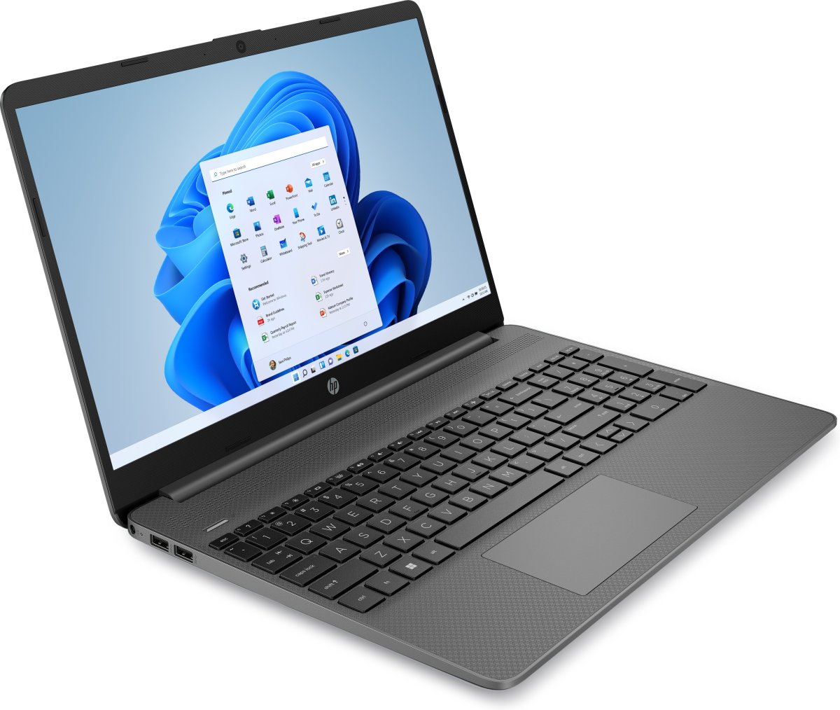 HP 15s-fq0006na Intel® Pentium® Silver N5030 Laptop 39.6 cm (15.6") Full HD 4 GB DDR4-SDRAM 128 GB SSD Wi-Fi 5 (802.11ac) Windows 11 Home in S mode Grey - Image 2