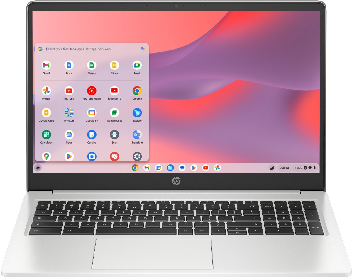 HP Chromebook 15a-na0001na Intel® Celeron® N4500 39.6 cm (15.6") HD 4 GB LPDDR4x-SDRAM 64 GB eMMC Wi-Fi 5 (802.11ac) ChromeOS Silver