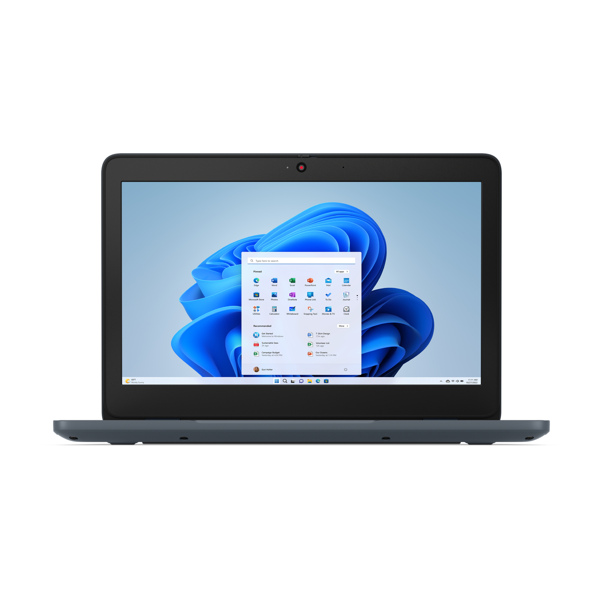 Lenovo 100w Gen 5 Intel® N N150 Laptop 11.6" HD 8 GB LPDDR5-SDRAM 128 GB SSD Wi-Fi 6E (802.11ax) Windows 11 Pro English Gray
