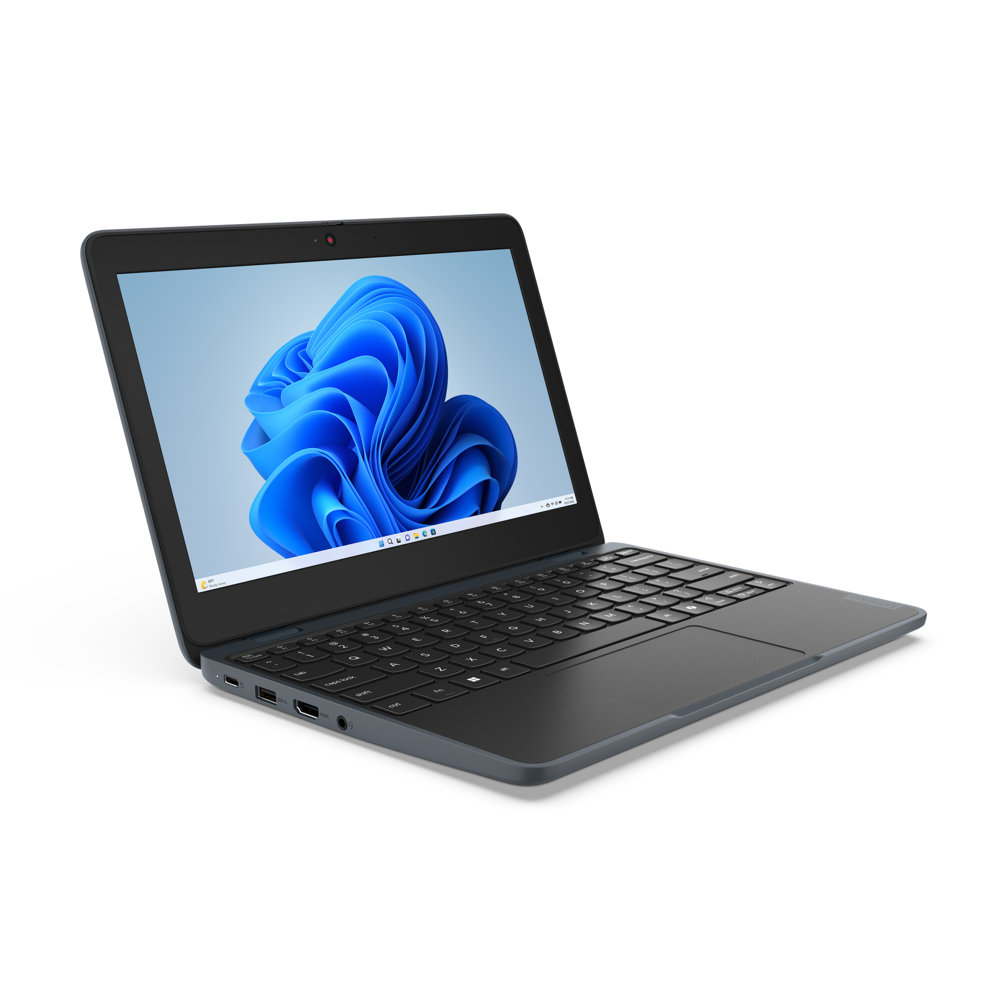 Lenovo 100w Gen 5 Intel® N N150 Laptop 11.6" HD 8 GB LPDDR5-SDRAM 128 GB SSD Wi-Fi 6E (802.11ax) Windows 11 Pro English Gray - Image 3