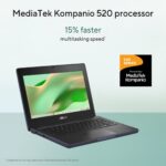 ASUS Chromebook CZ11 CZ1104CM2A-N00124 ARM Cortex 520 Laptop 11.6" HD 4 GB LPDDR4x-SDRAM 64 GB eMMC Wi-Fi 6 (802.11ax) ChromeOS Gray